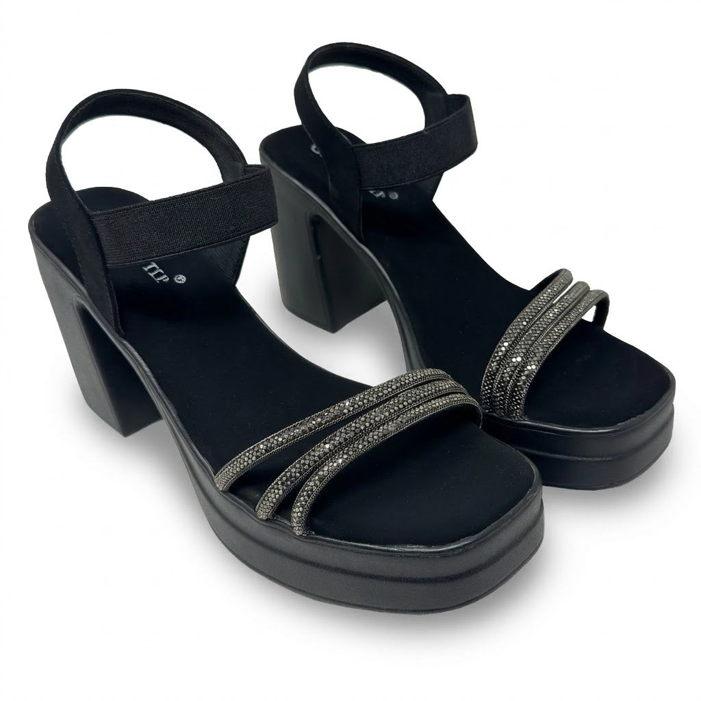 Elara Rhinestone Heels