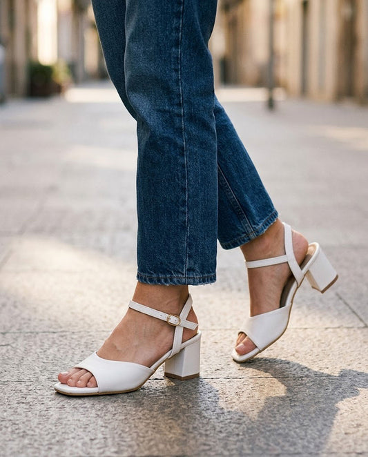 Faux Leather Heels