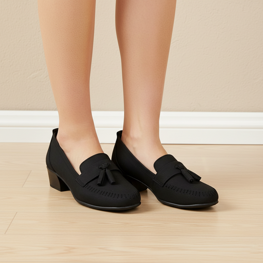 Black Tassel Loafers