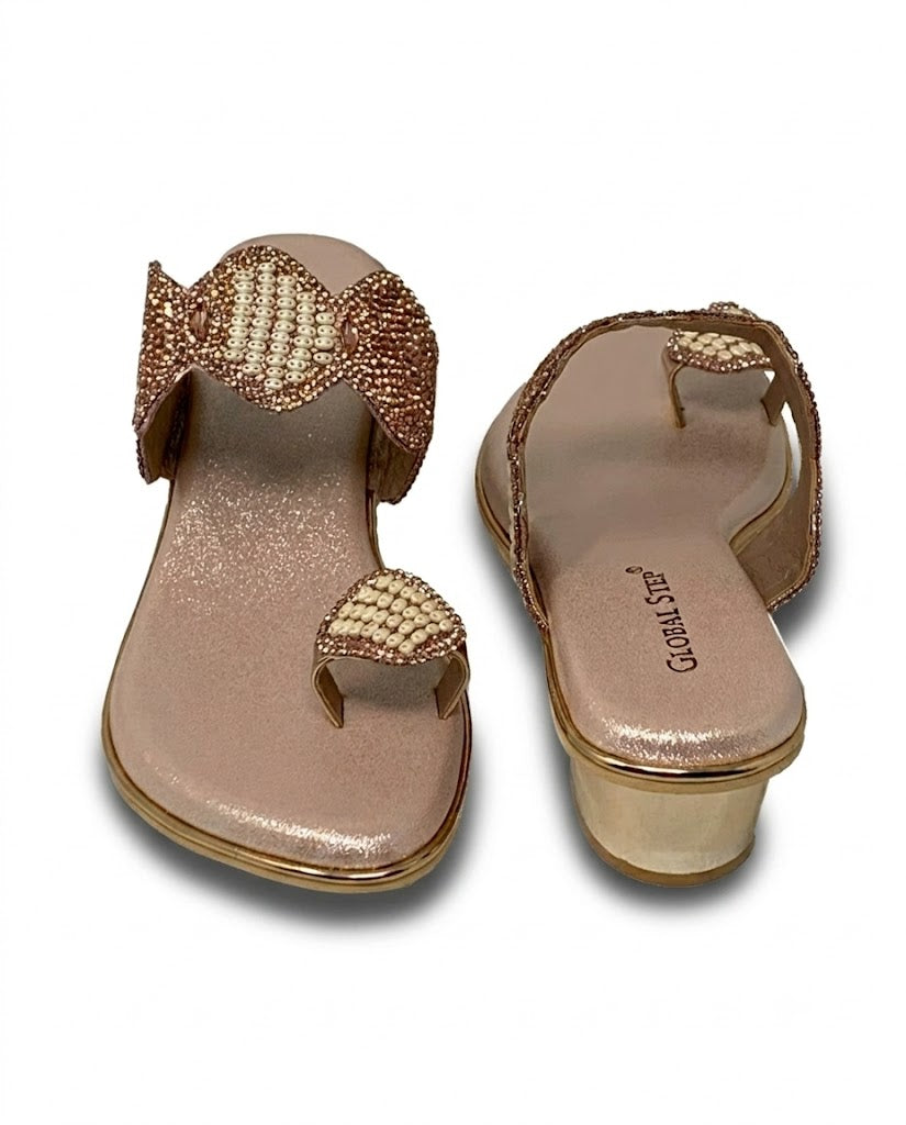 PearlGlam Toe-Ring Heels
