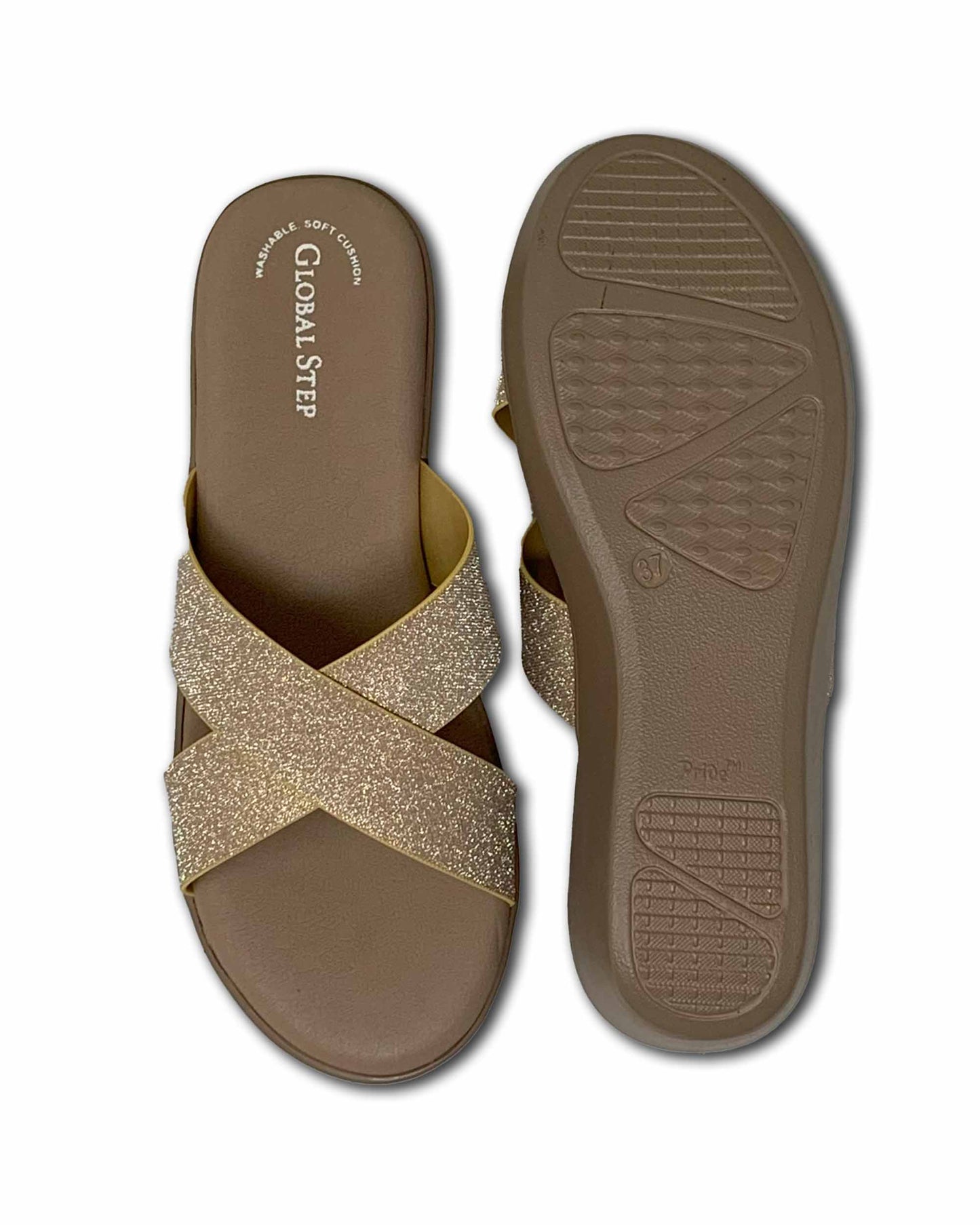 Golden Crossover Wedge Slides