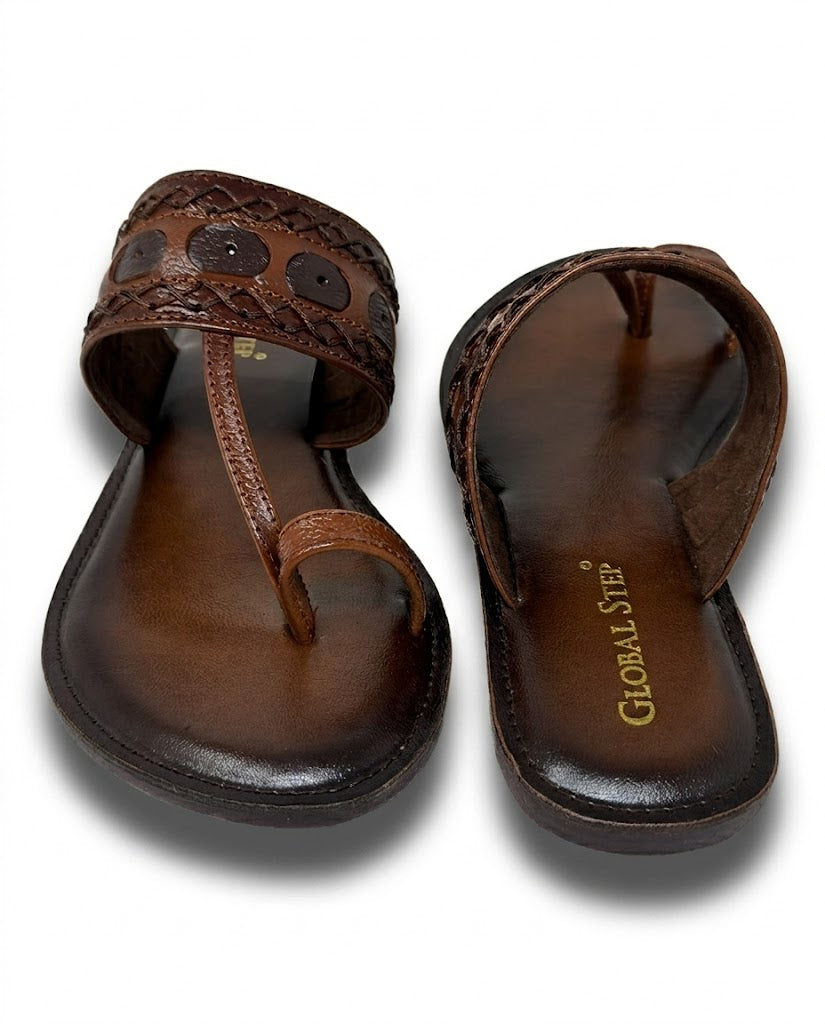 Posh Heritage Toe-Ring Flats