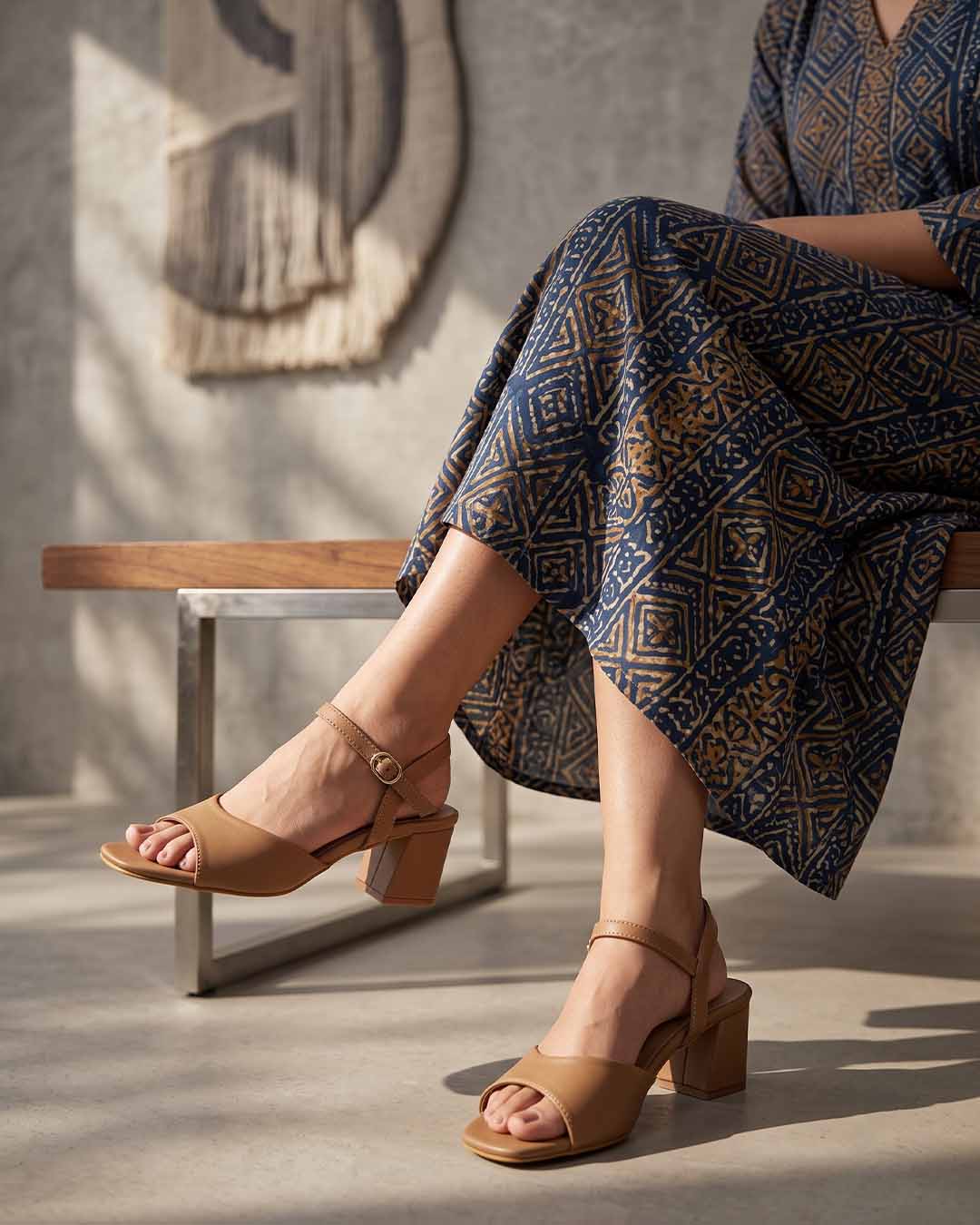 Faux Leather Heels