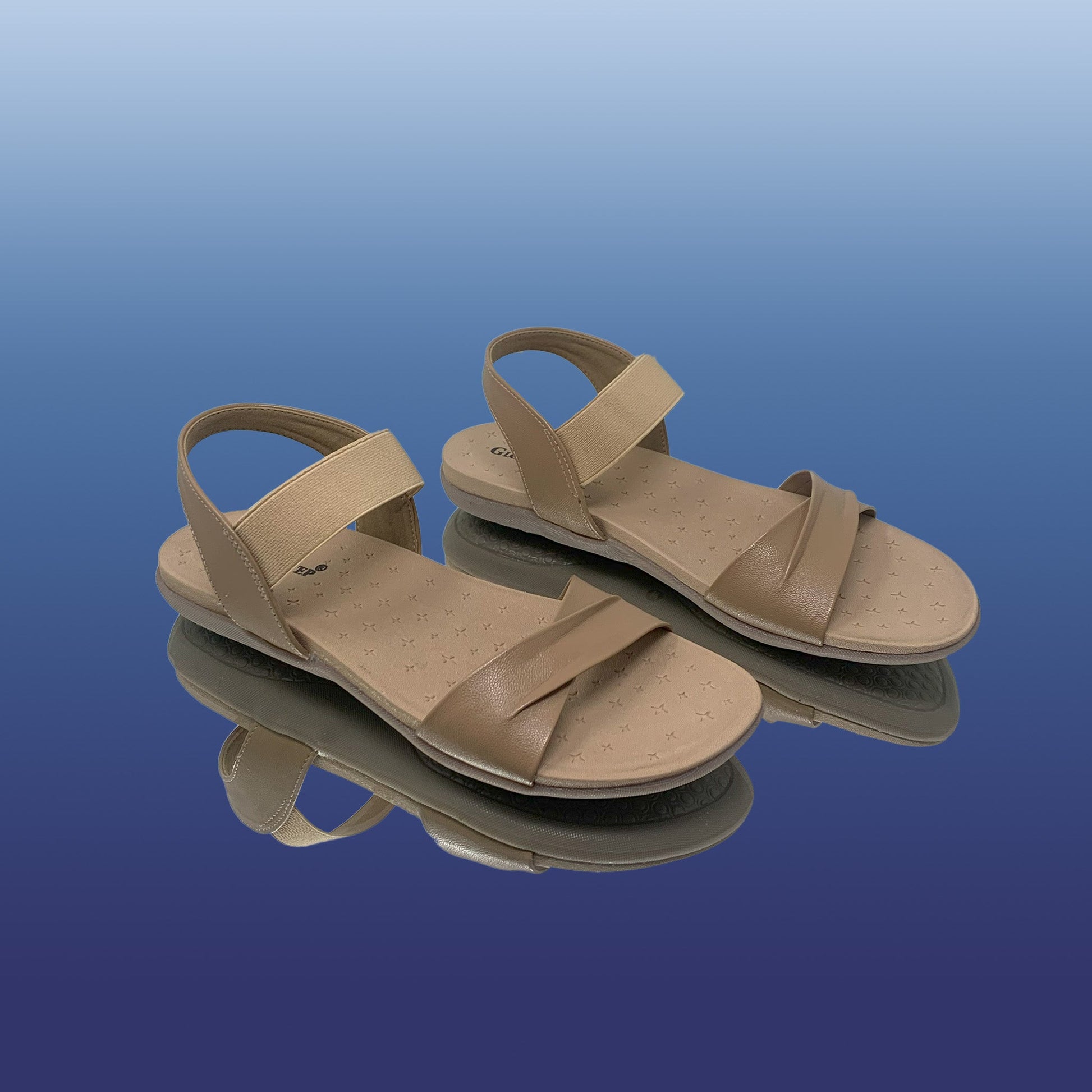 Beige Strap Sandals - GlobalStep - shoes - 36