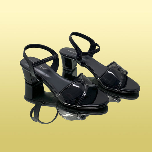 Black Block Heel Sandals - GlobalStep - shoes - 36