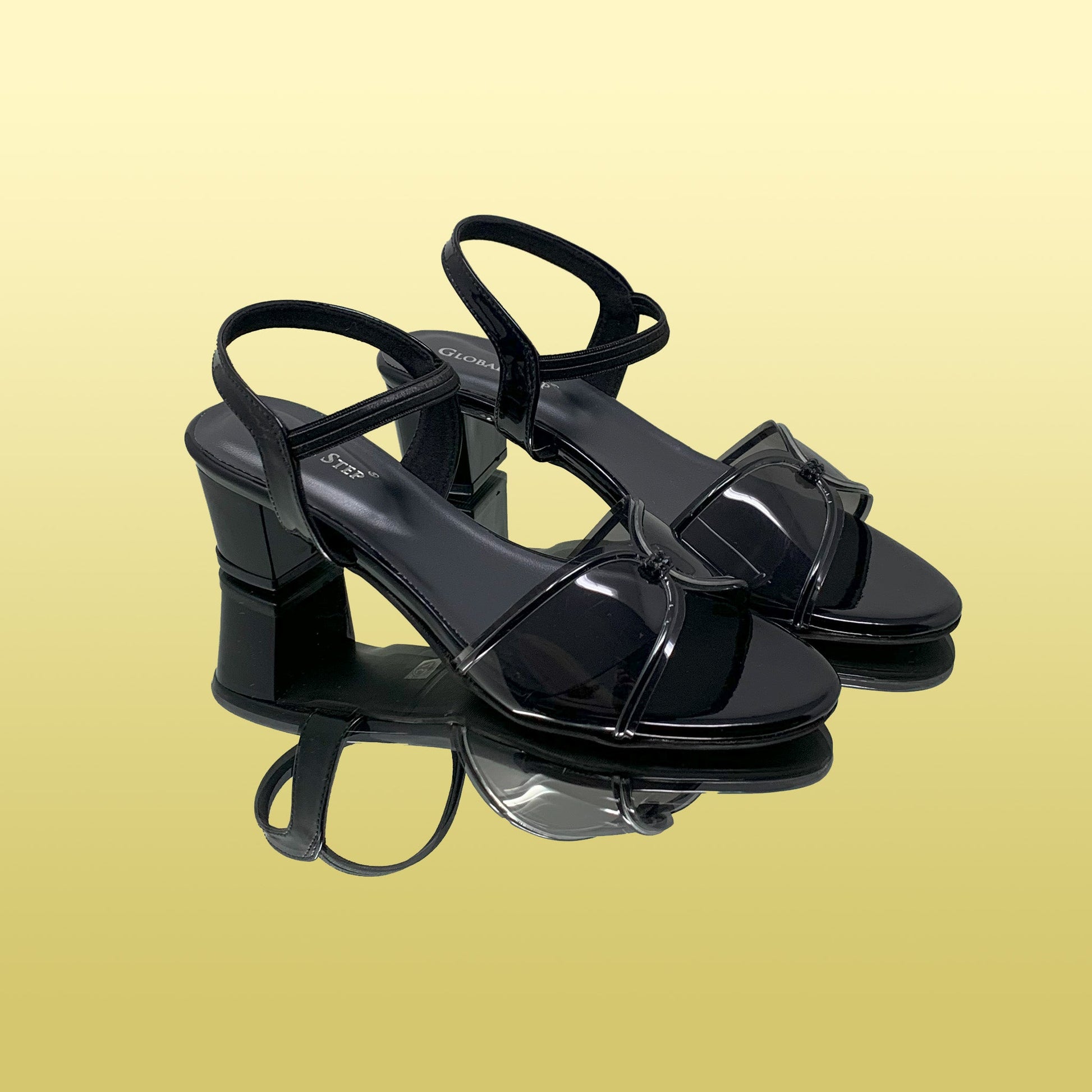 Black Block Heel Sandals - GlobalStep - shoes - 36