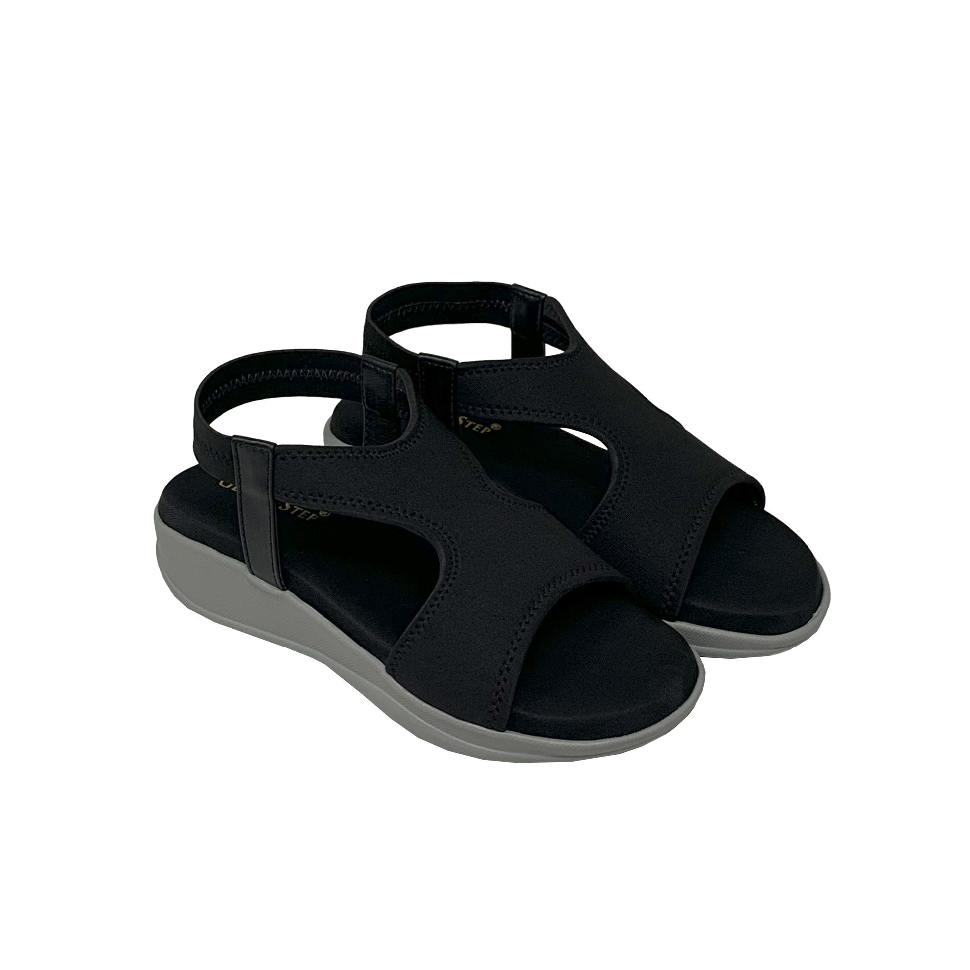 Black Comfy Sandals - GlobalStep - shoes - 36