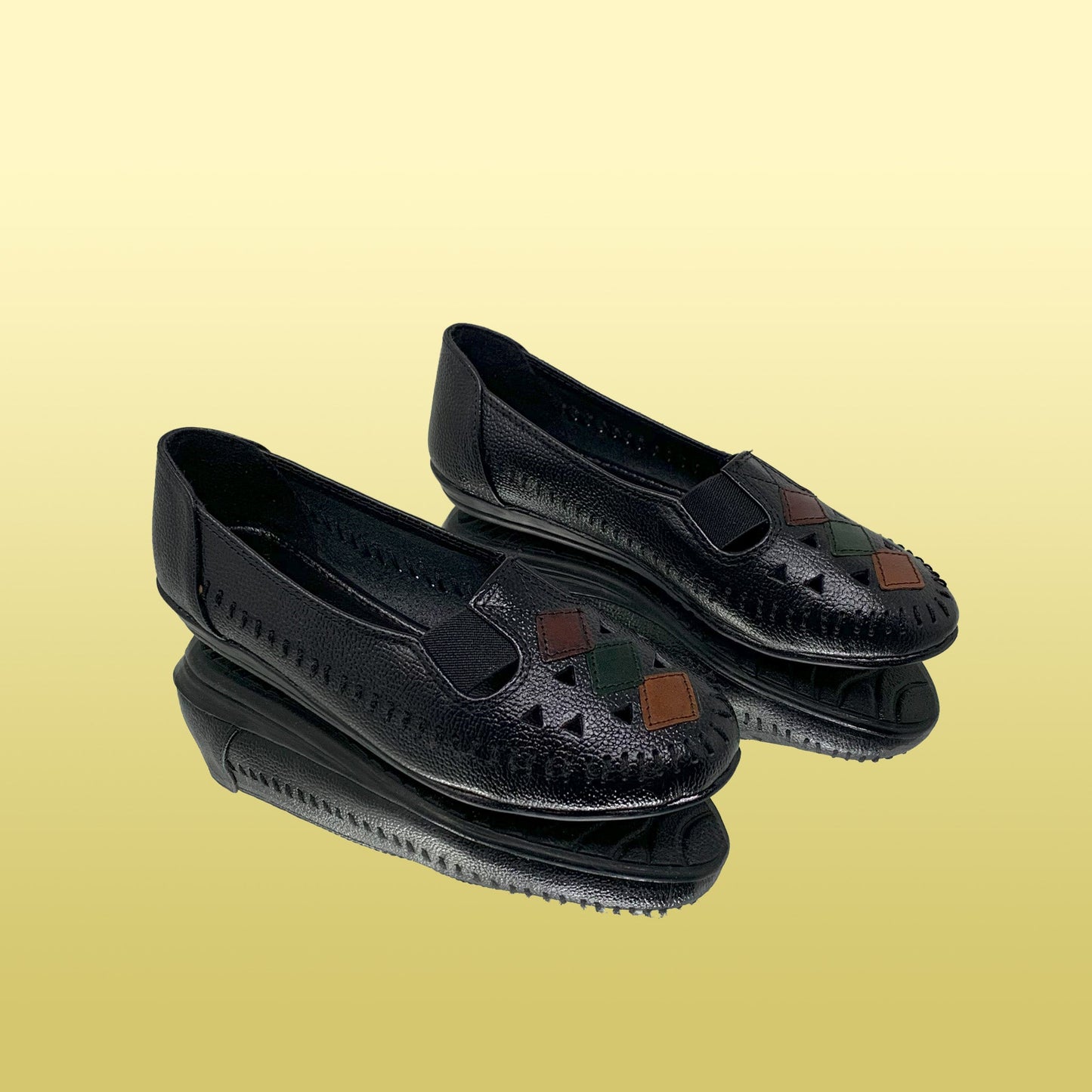 Black Dry Milled Loafers - GlobalStep - shoes - 36