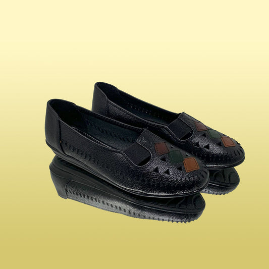 Black Dry Milled Loafers - GlobalStep - shoes - 36