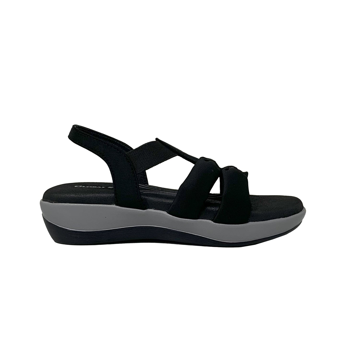 Black SoftTwist Comfort Sandals - GlobalStep - shoes - 36