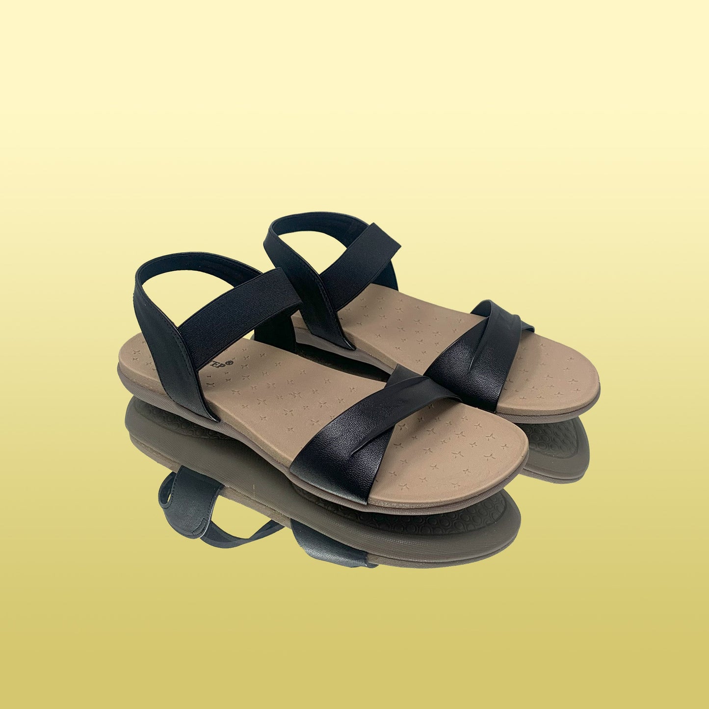 Black Strap Sandals - GlobalStep - shoes - 36