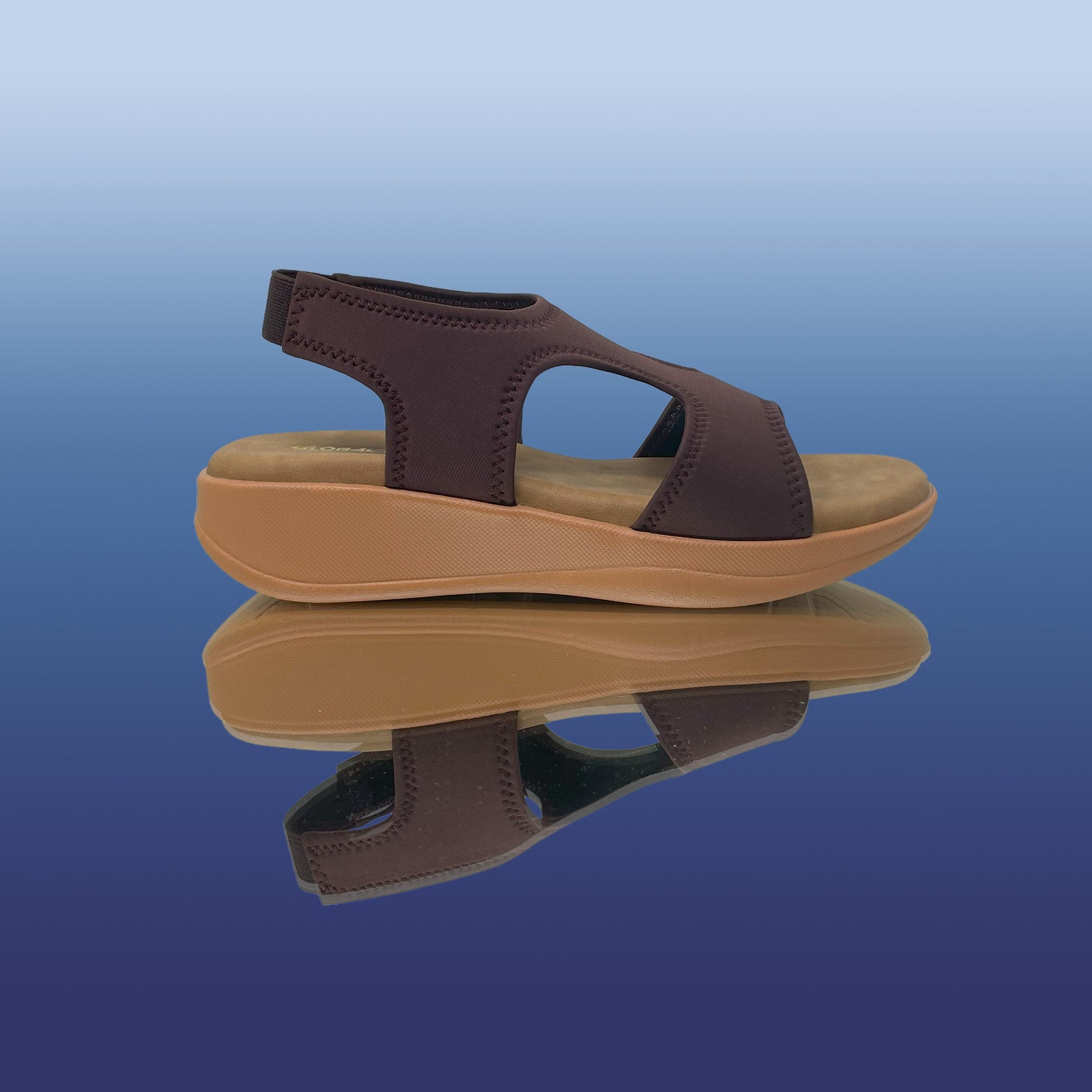 Brown Aura Platform sandals - GlobalStep - Sandals - 36