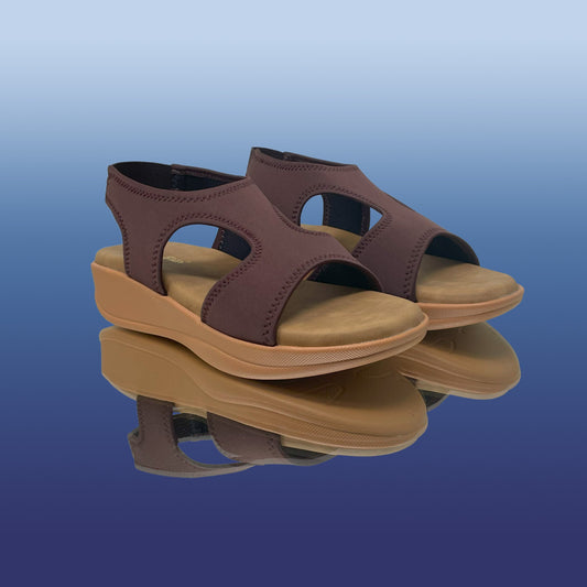 Brown Aura Platform sandals - GlobalStep - Sandals - 36