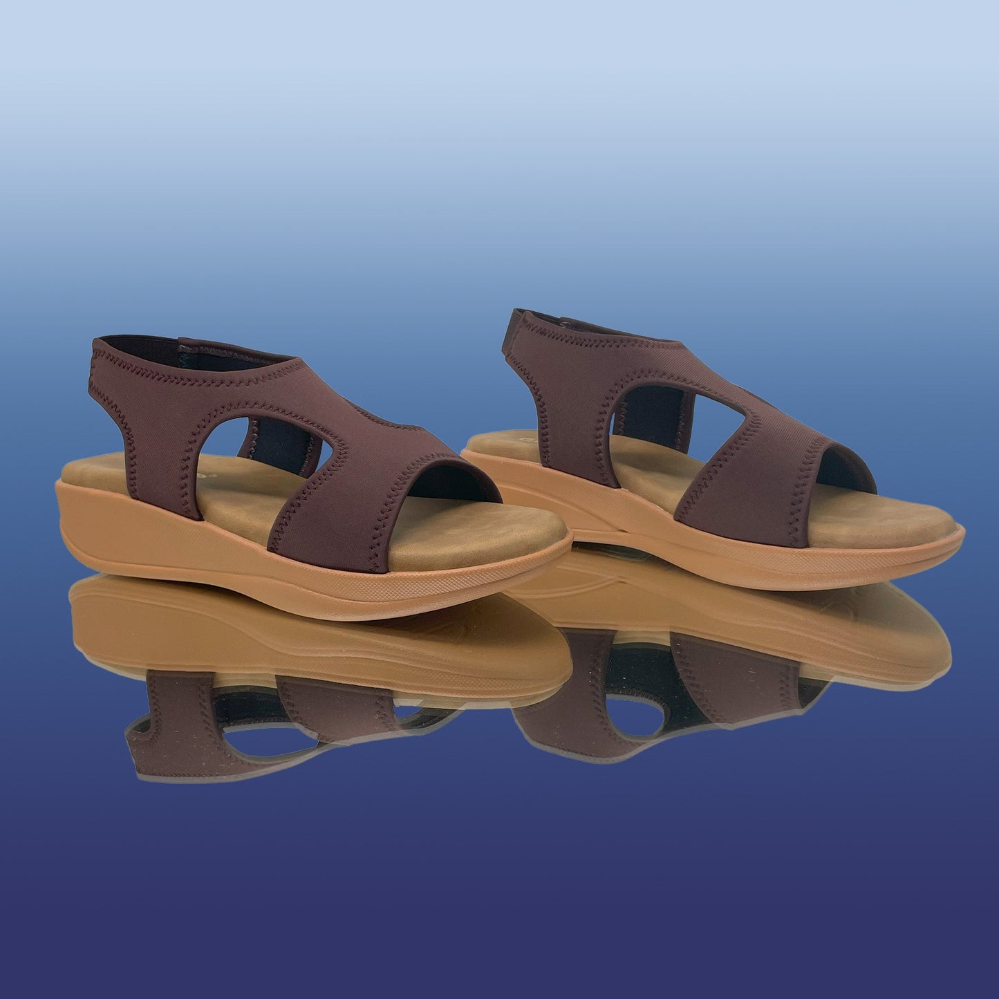 Brown Aura Platform sandals - GlobalStep - Sandals - 36