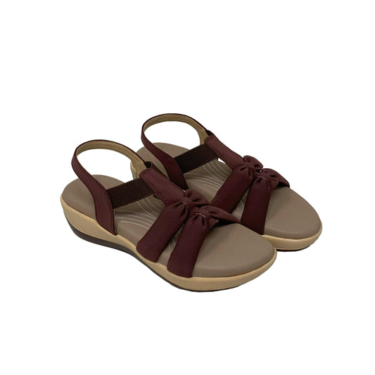 Brown SoftTwist Comfort Sandals - GlobalStep - shoes - 36