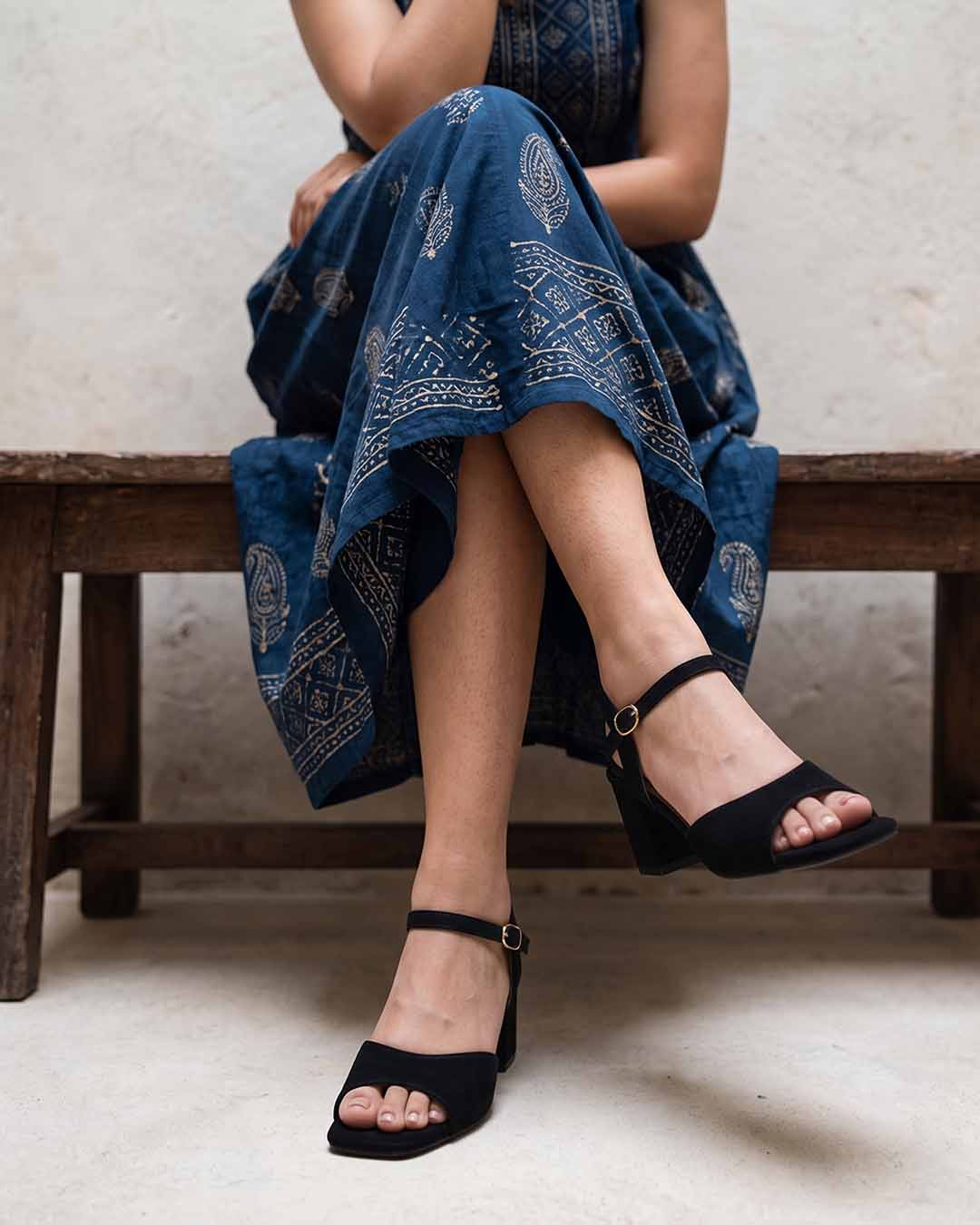 Faux Leather Heels