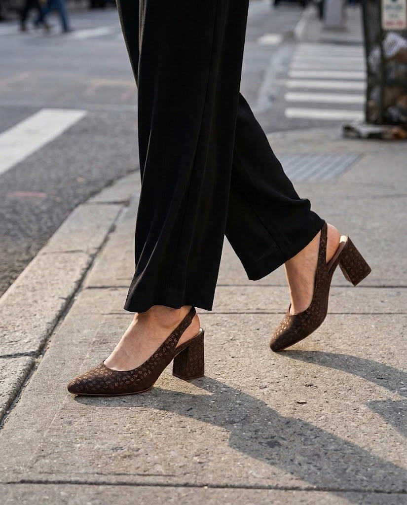 Leaf Accent Heels