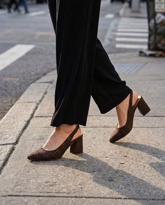 Leaf Accent Heels