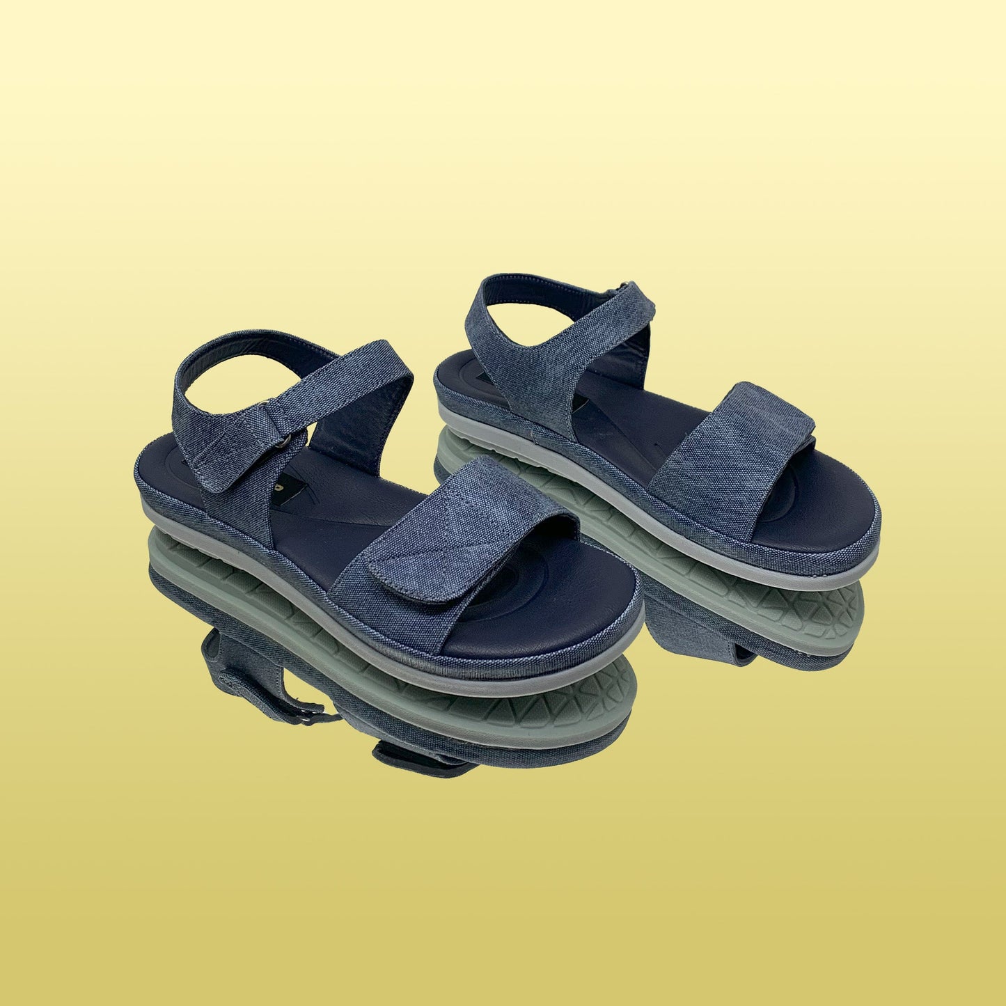 Casual Denim Sandals - GlobalStep - shoes - 36