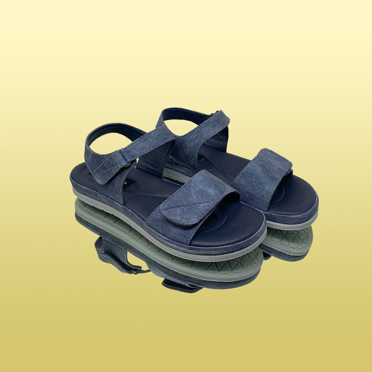 Casual Denim Sandals - GlobalStep - shoes - 36