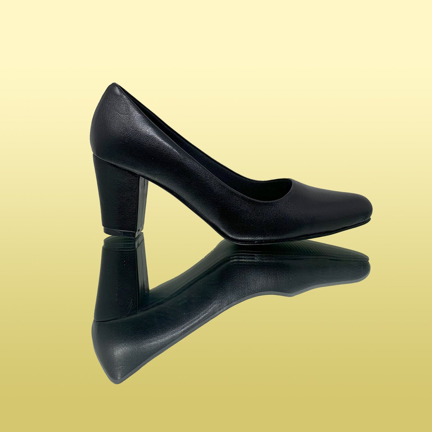 Classic Black Block Heel Pumps - GlobalStep - shoes - 36