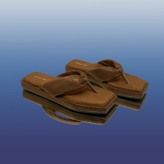 Classic Brown Flip Flop Sandals - GlobalStep - shoes - 36