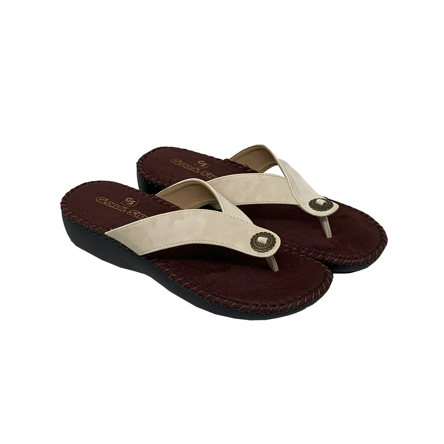Classic Comfort Beige Flats - GlobalStep - shoes - 36