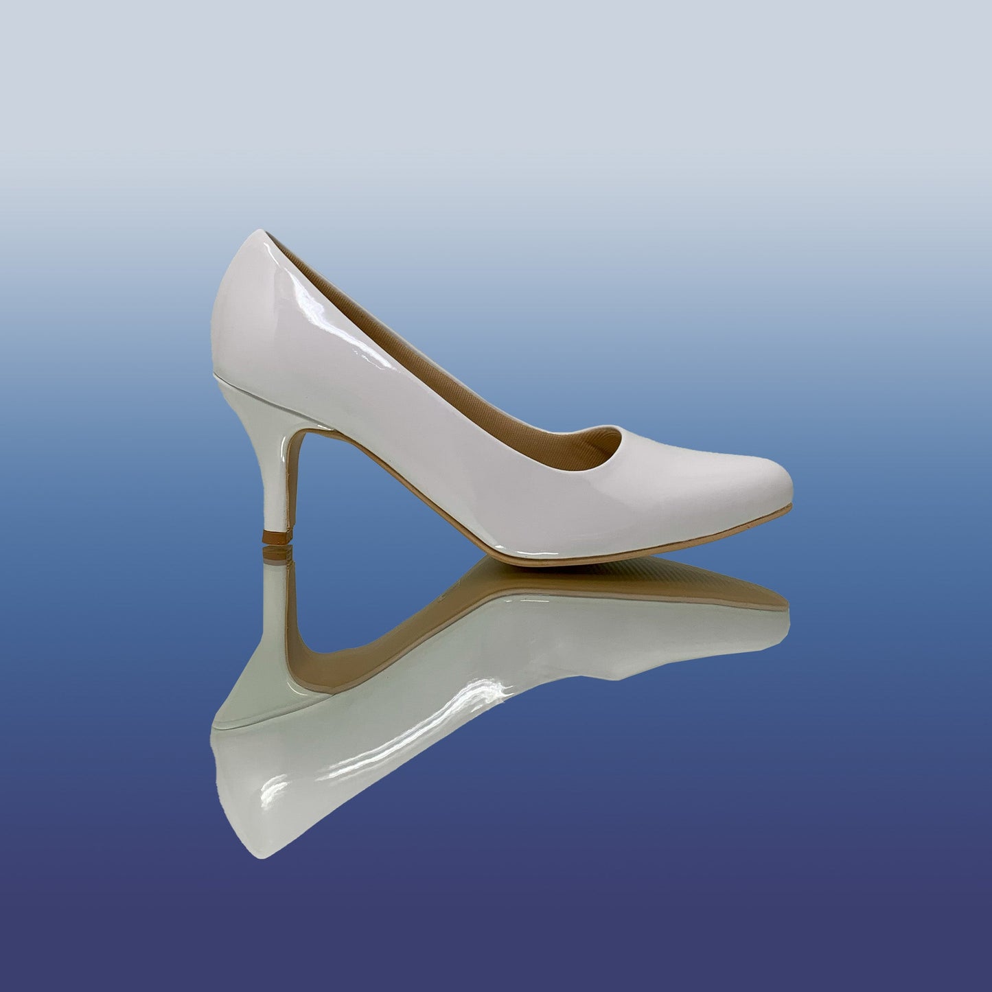 Classic White Patent Leather Pumps - GlobalStep - shoes - 36