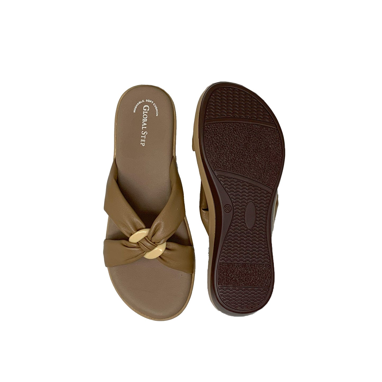 CloudKnot Wedge Sandals - GlobalStep - shoes - 36