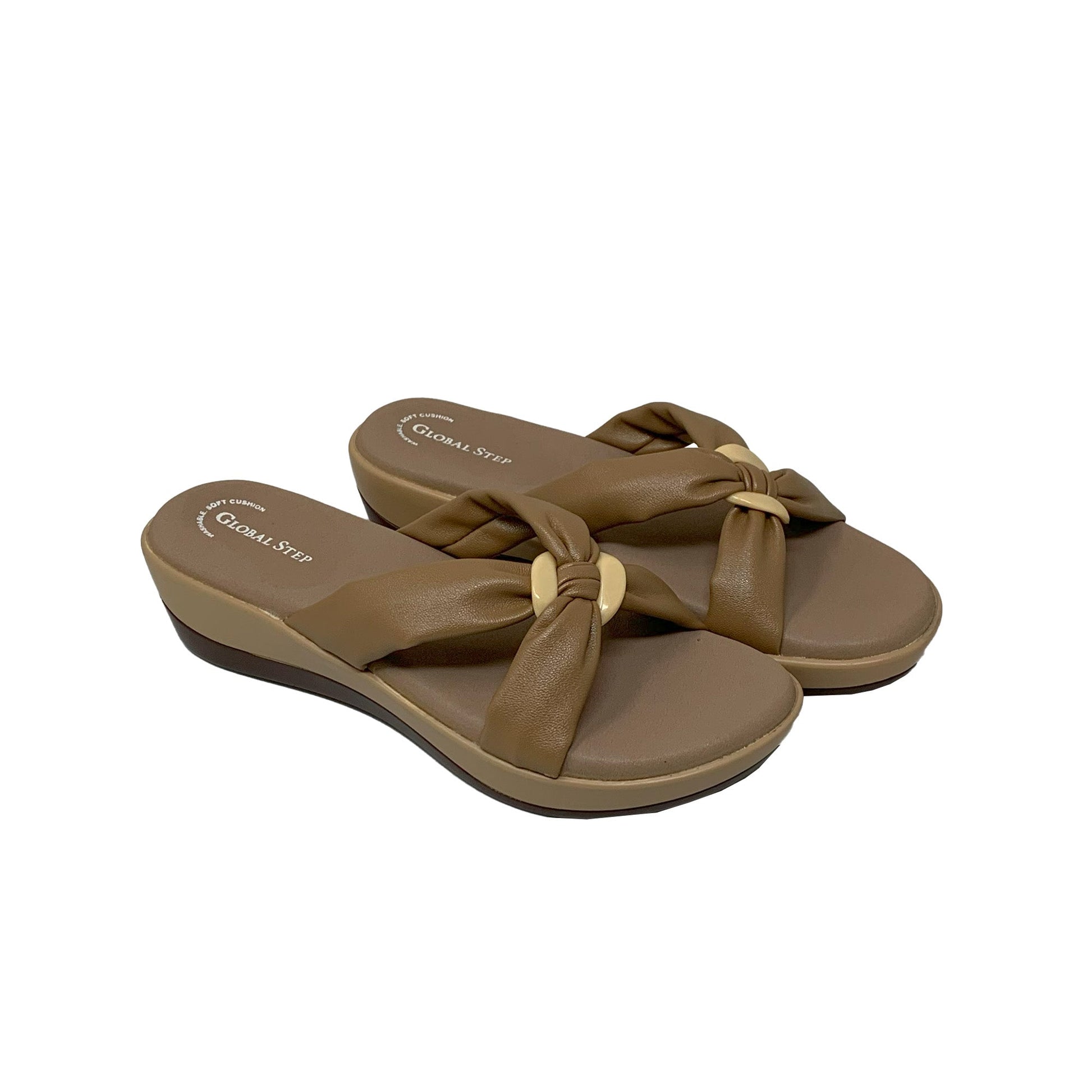 CloudKnot Wedge Sandals - GlobalStep - shoes - 36