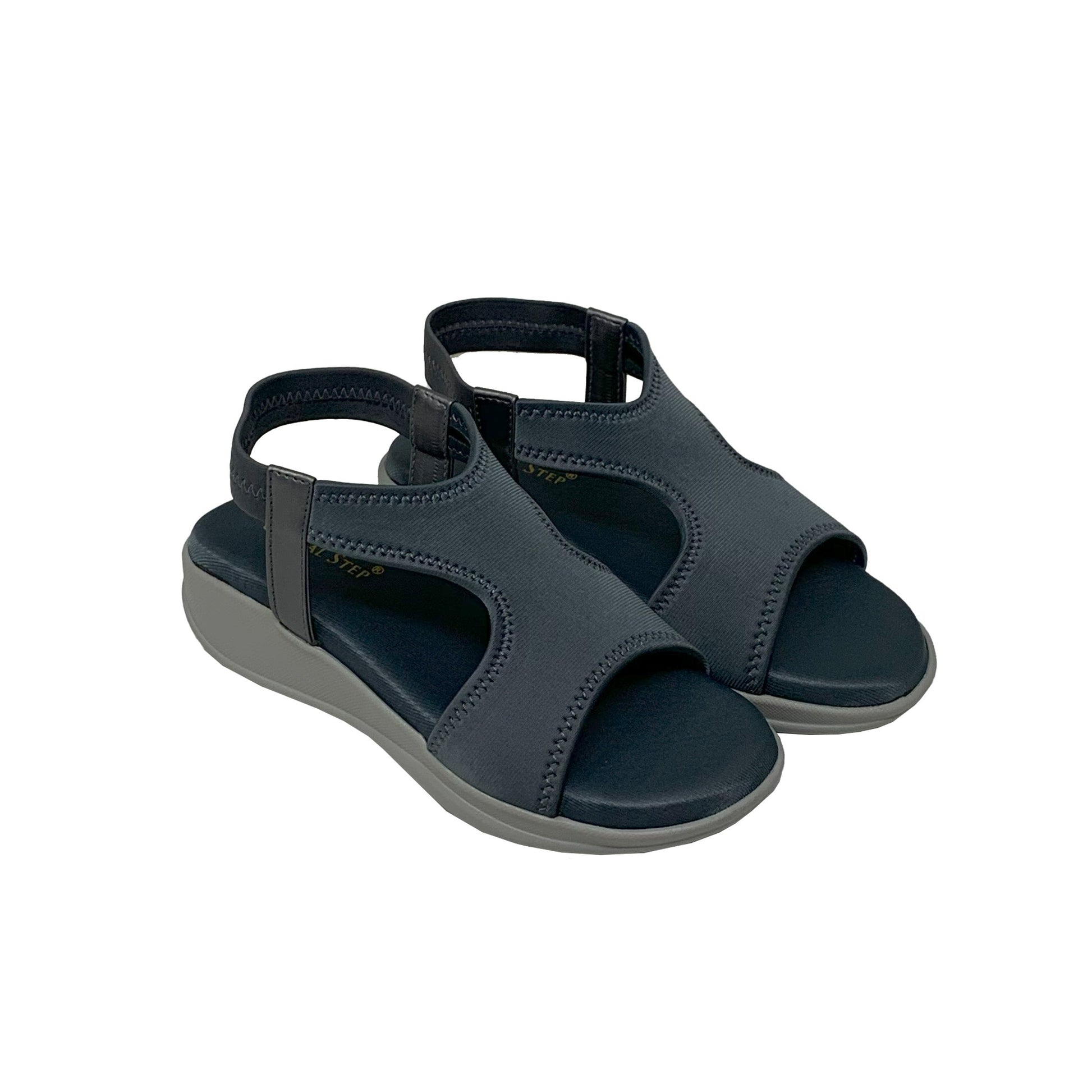 Comfy Grey Sandals - GlobalStep - shoes - 36