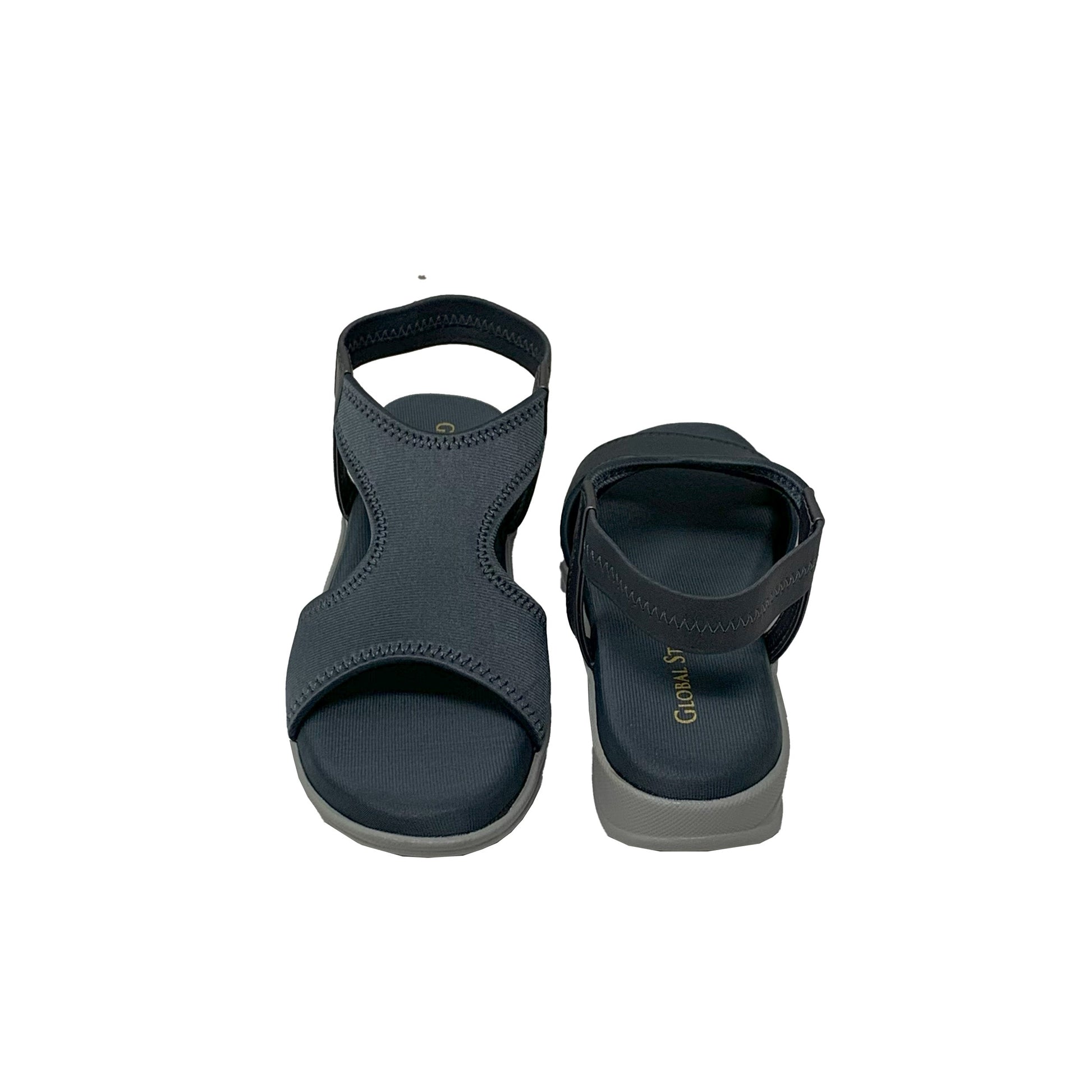 Comfy Grey Sandals - GlobalStep - shoes - 36