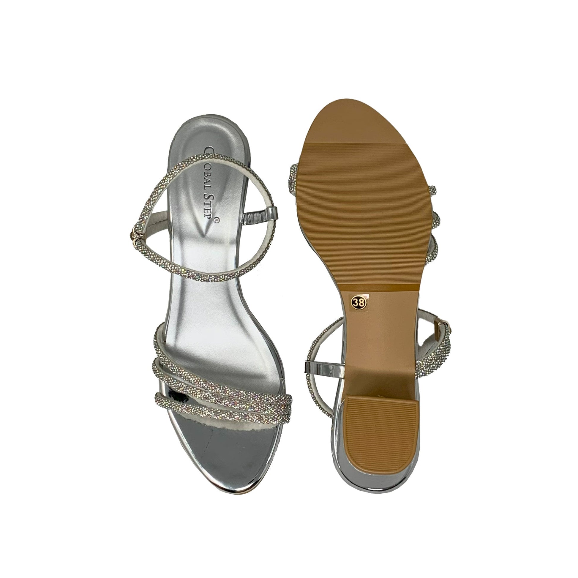 DazzleTwist Strap Heels - GlobalStep - shoes - 36
