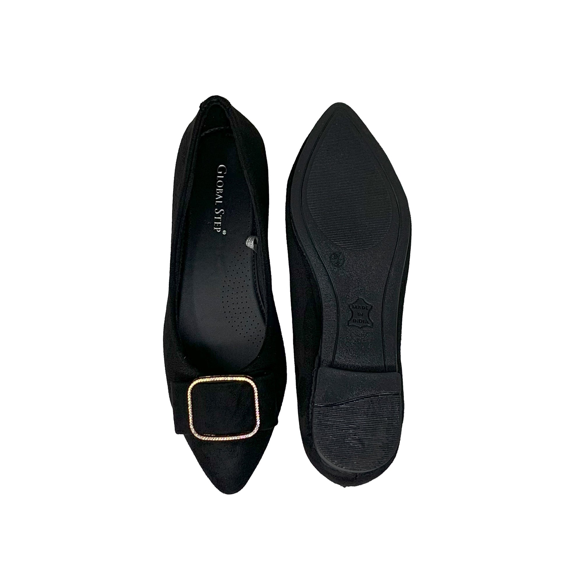 Elegant Buckle Ballerinas - GlobalStep - shoes - 36