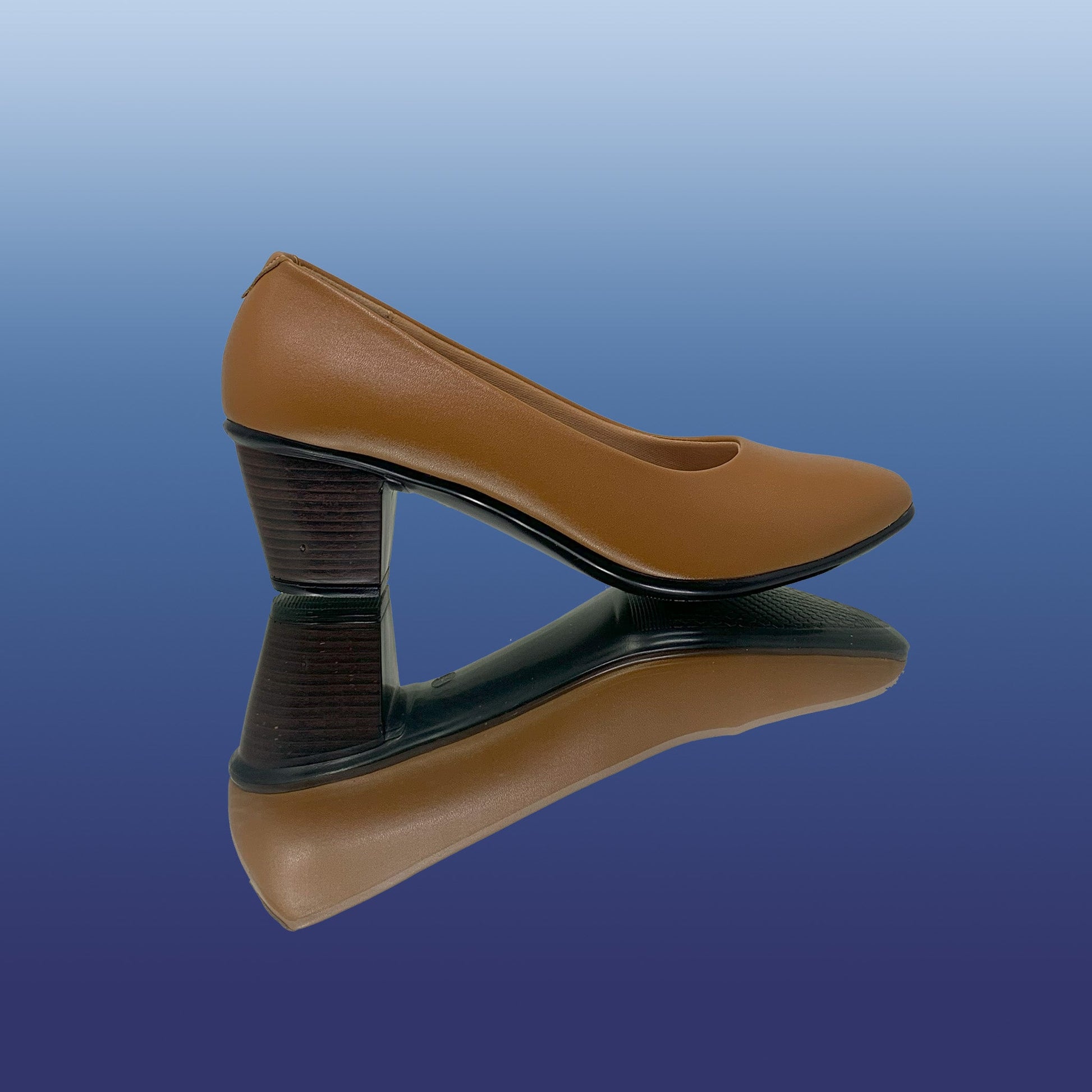 Espresso Block Heels - GlobalStep - shoes - 36