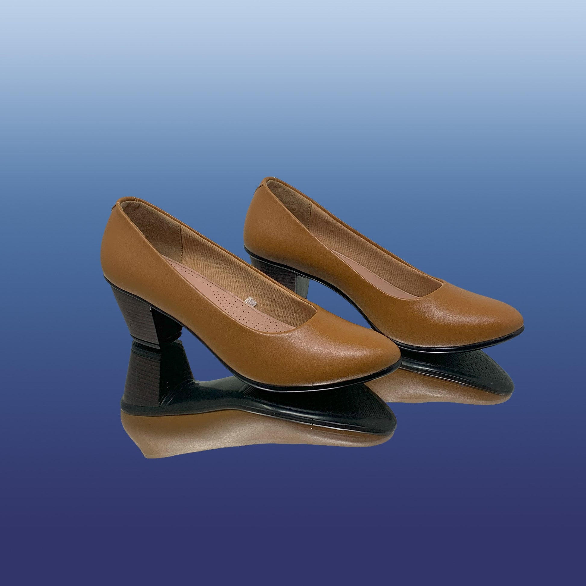 Espresso Block Heels - GlobalStep - shoes - 36