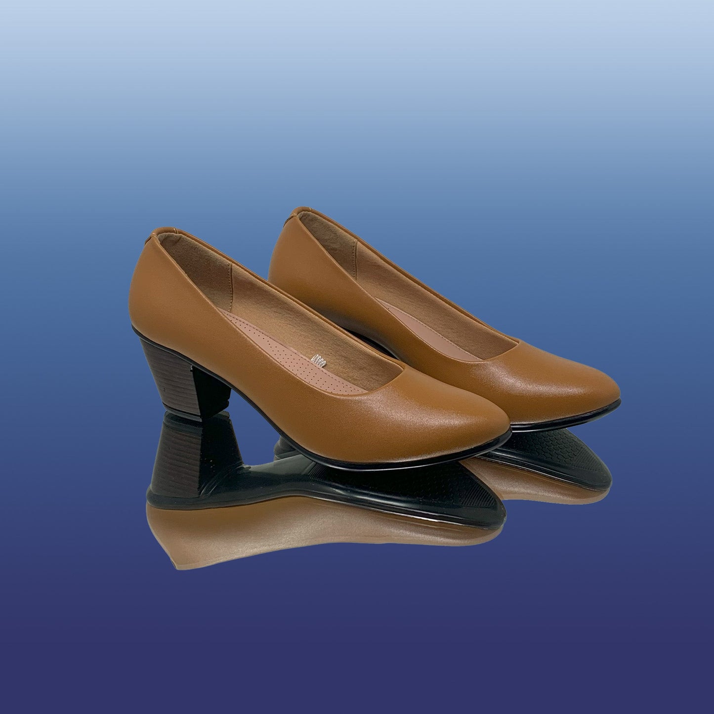 Espresso Block Heels - GlobalStep - shoes - 36