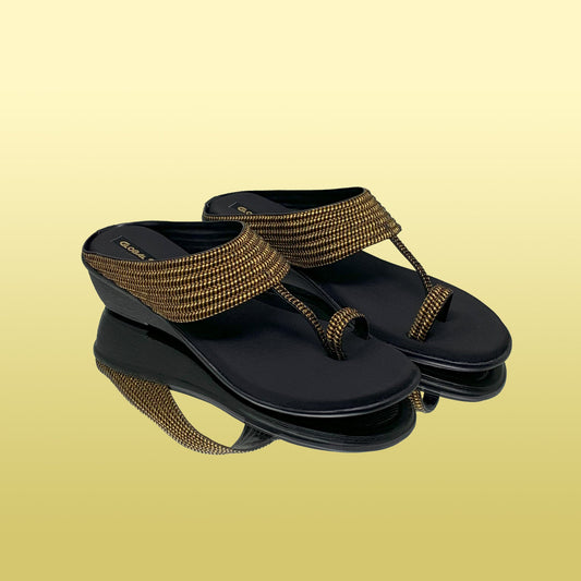 Ethnic Wedge Sandals - GlobalStep - shoes - 36