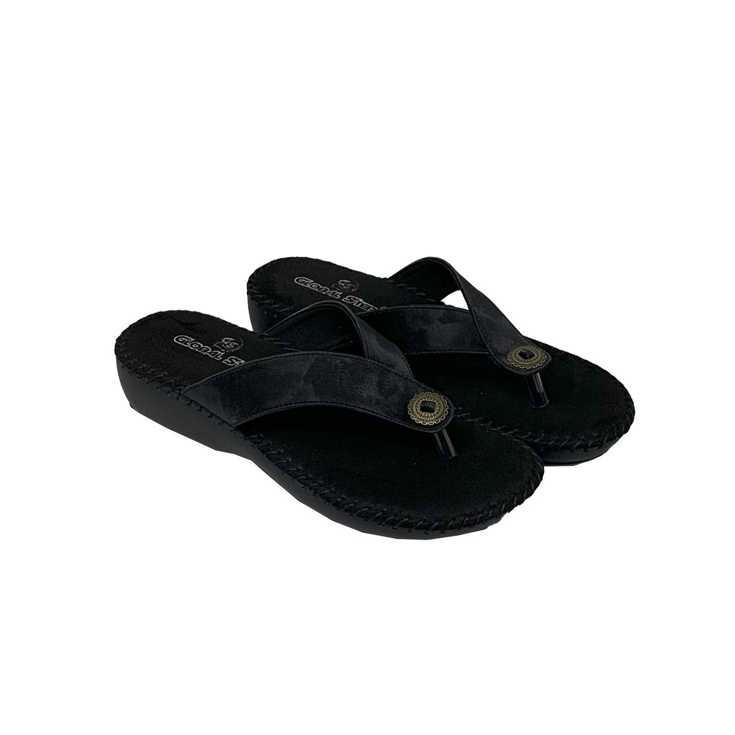 Everyday Comfort Black Flats - GlobalStep - shoes - 36