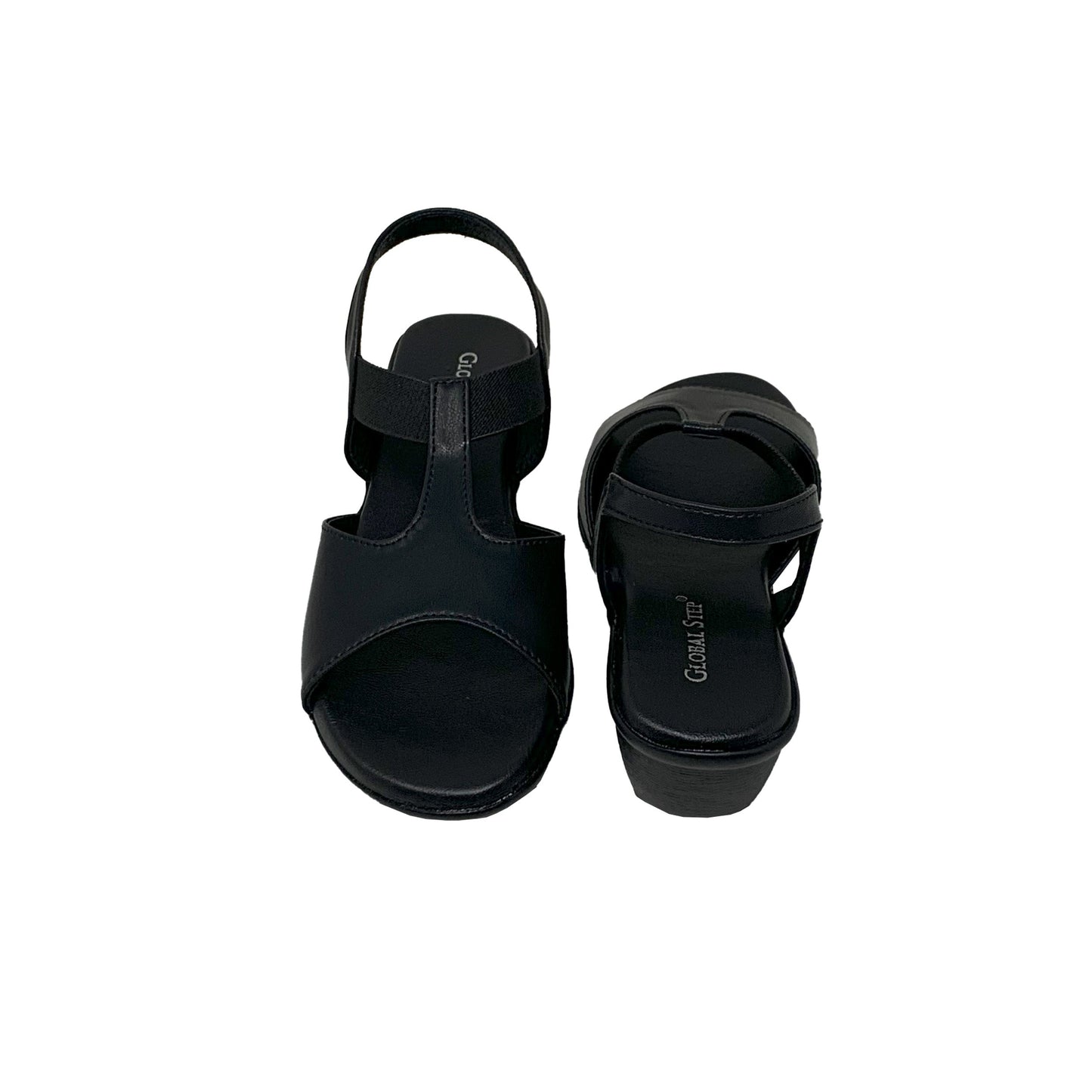 Everyday Comfy Black Wedges - GlobalStep - shoes - 36