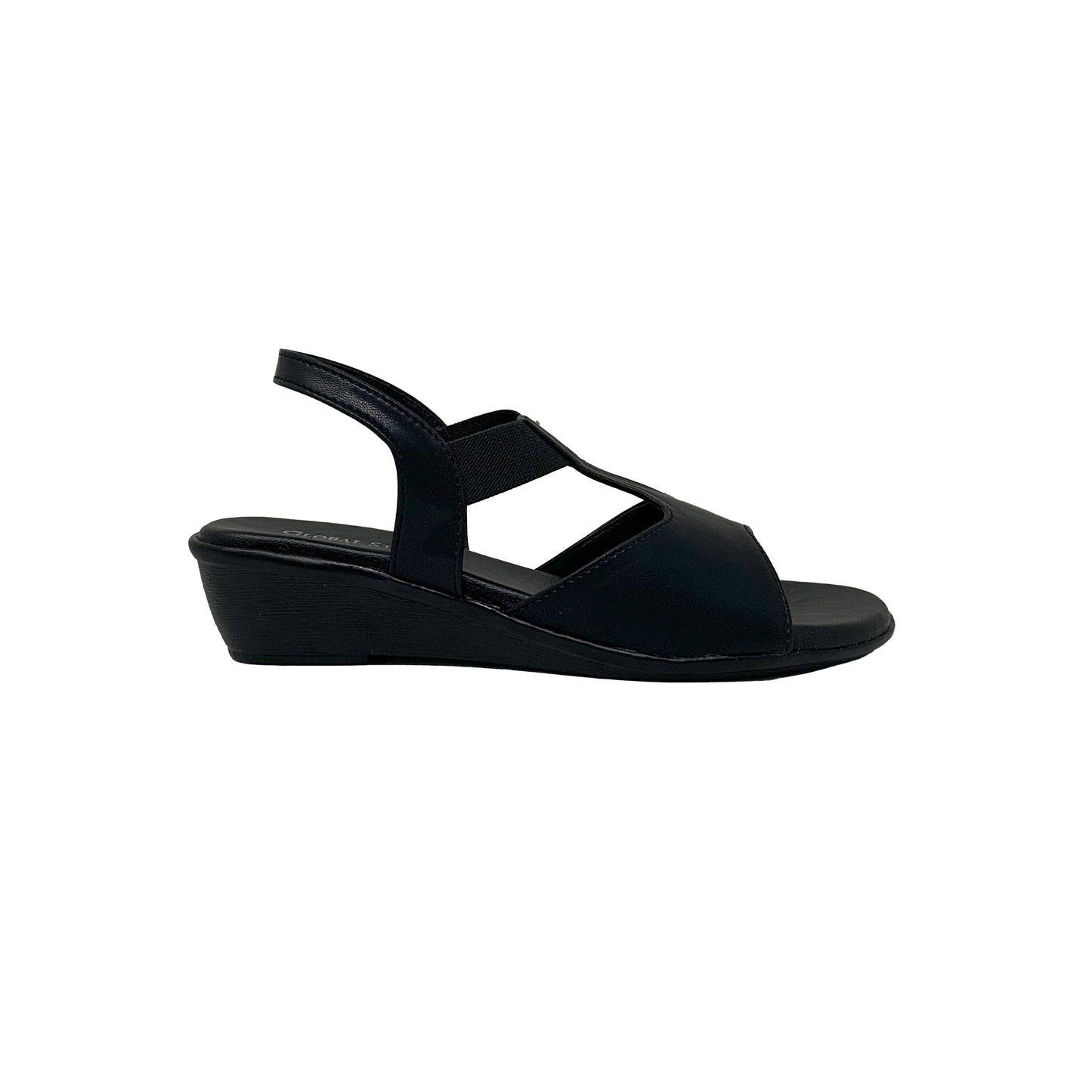 Everyday Comfy Black Wedges - GlobalStep - shoes - 36