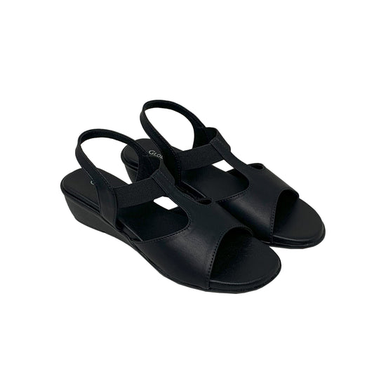 Everyday Comfy Black Wedges - GlobalStep - shoes - 36