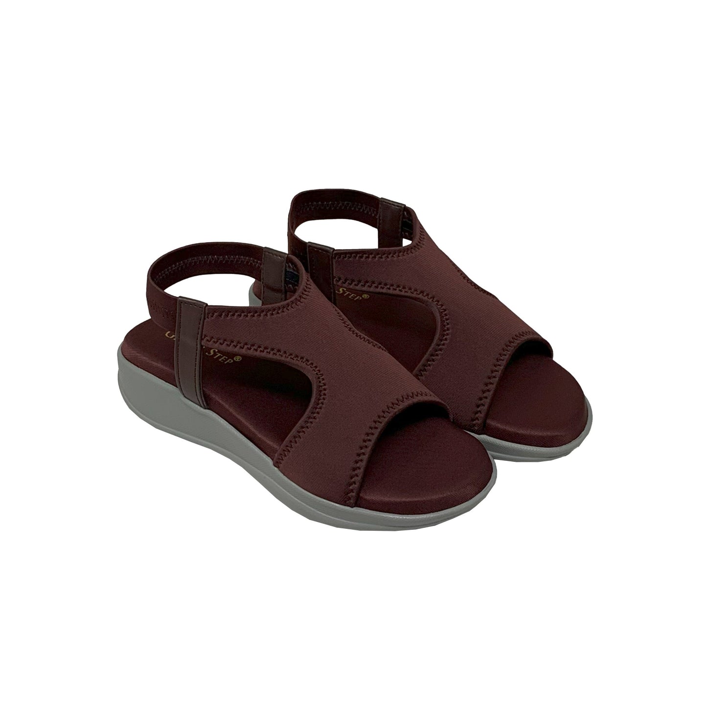Everyday Ease Maroon Sandals - GlobalStep - shoes - 36