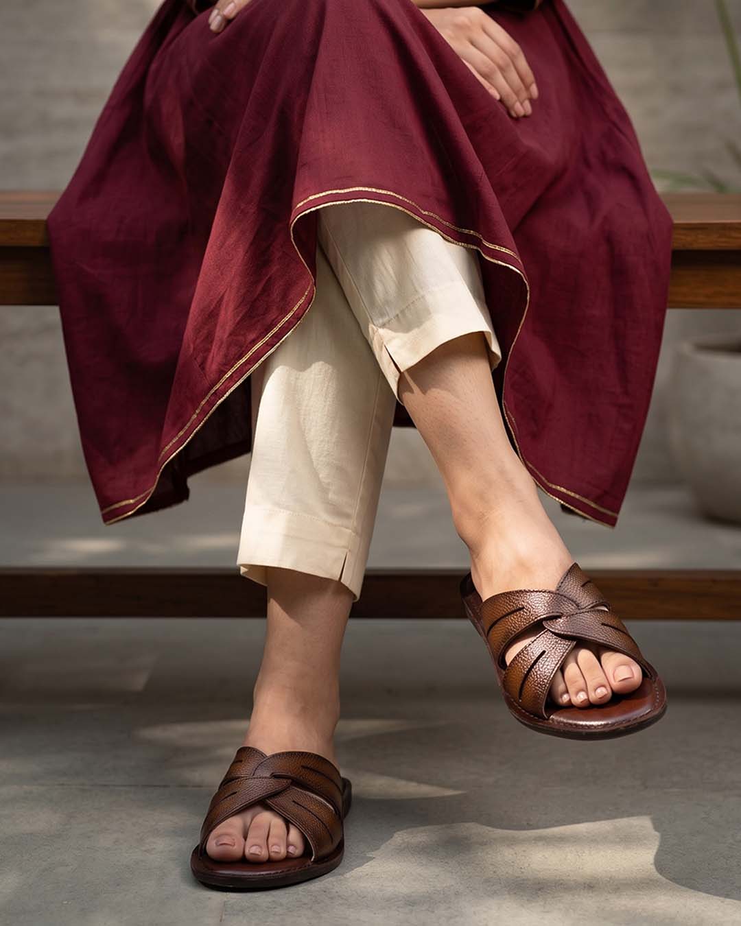Posh Cross Strap Flats