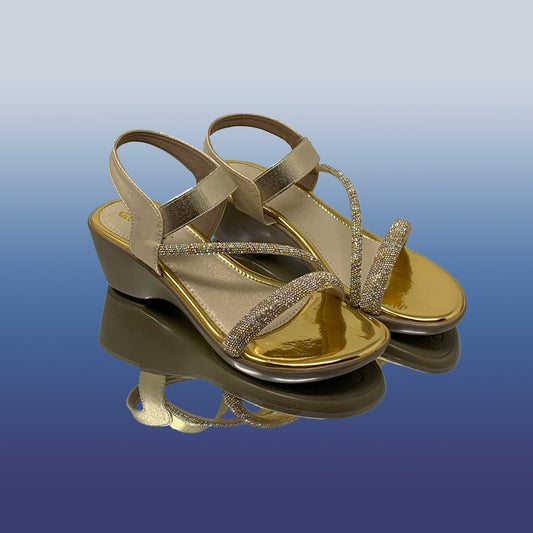 Gold Wedge Sandals ✨ - GlobalStep - shoes - 36