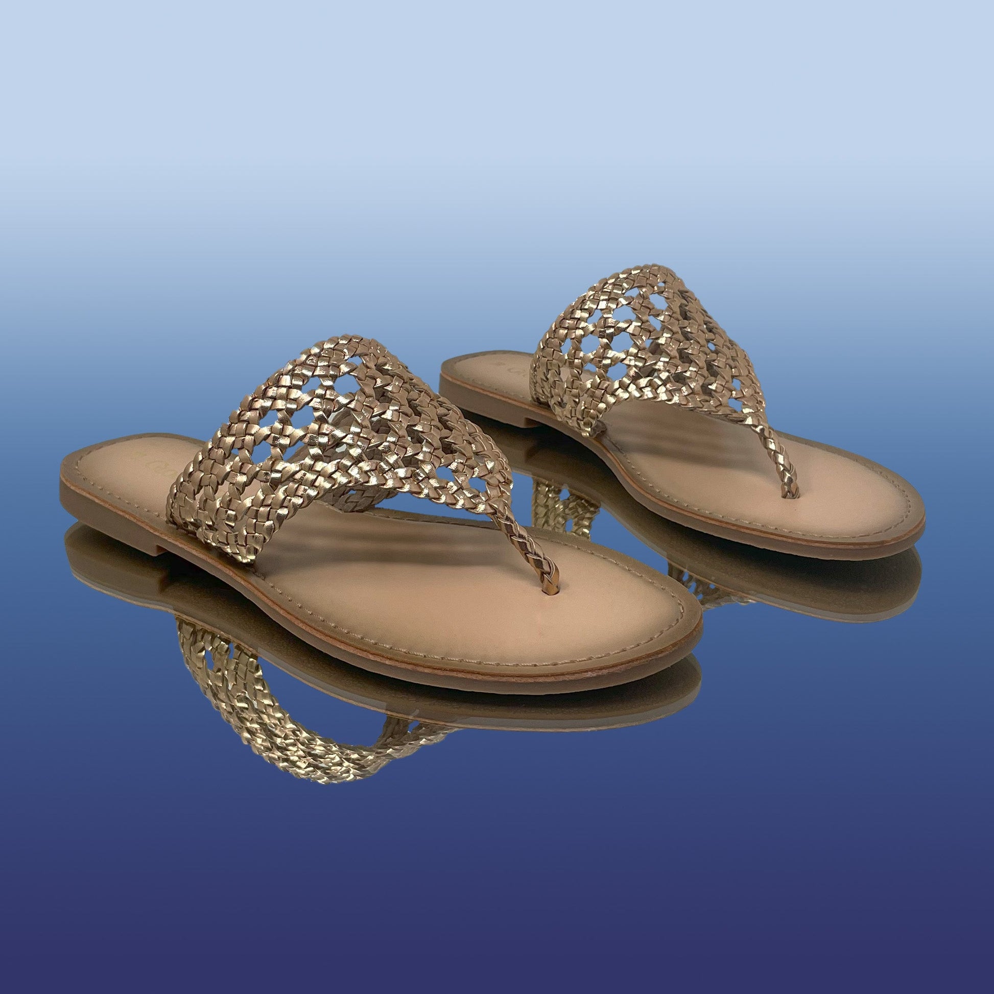 Gold Woven flats - GlobalStep - Flats - 36