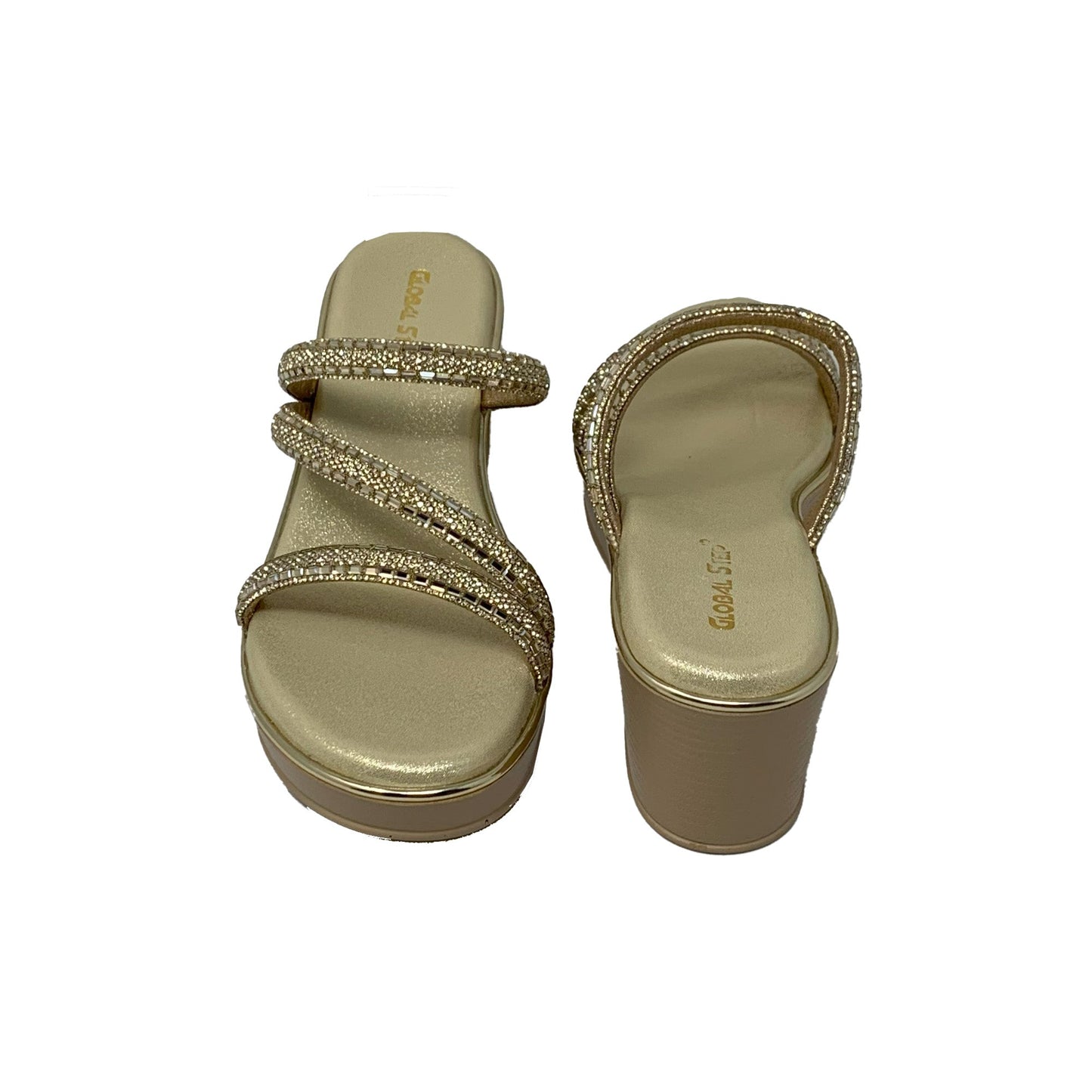 Golden Gleam Wedges - GlobalStep - shoes - 36