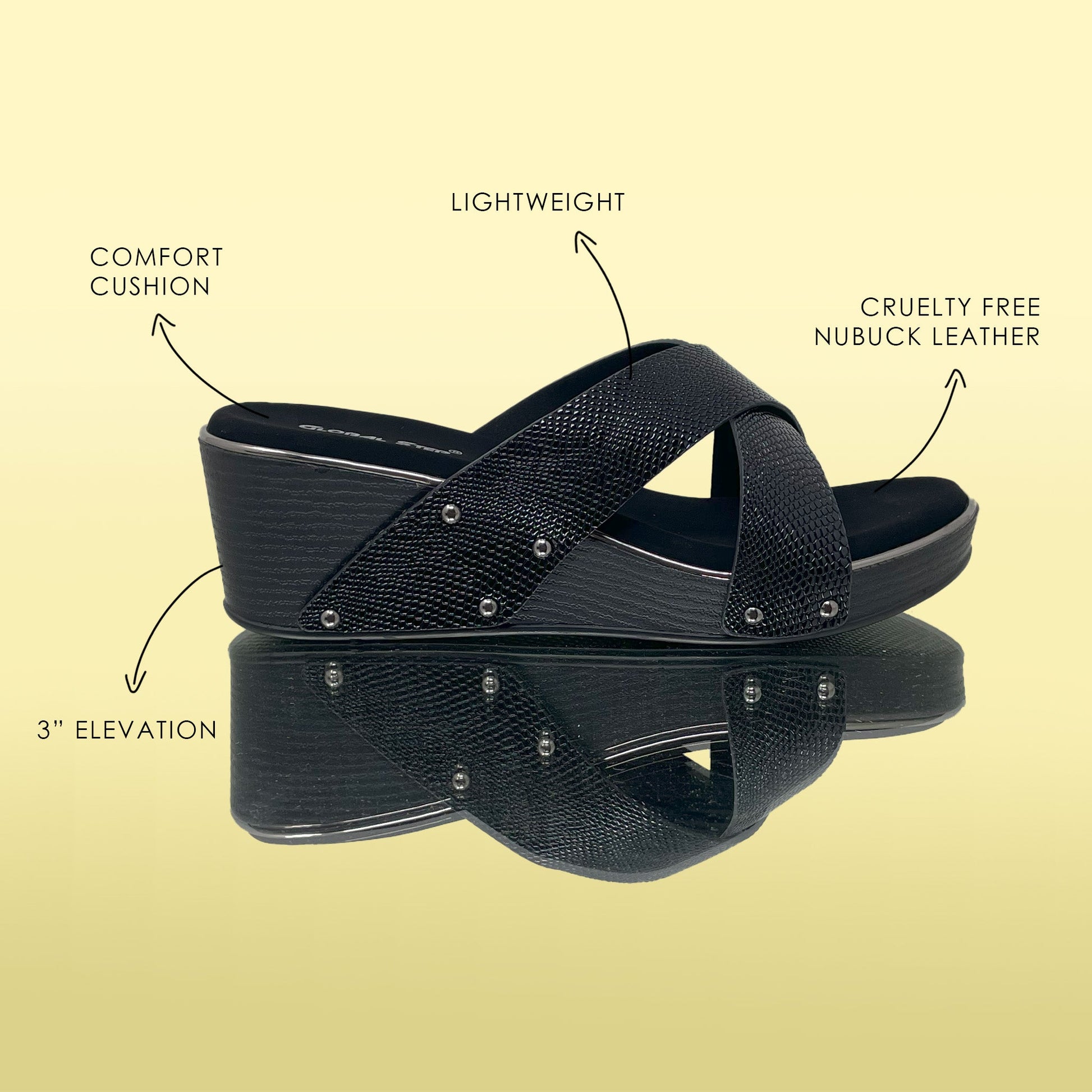 Midnight couture wedges - GlobalStep - Wedges