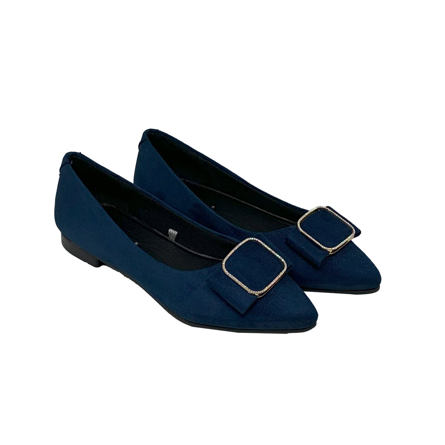 Midnight Grace Buckle Ballerinas - GlobalStep - shoes - 36