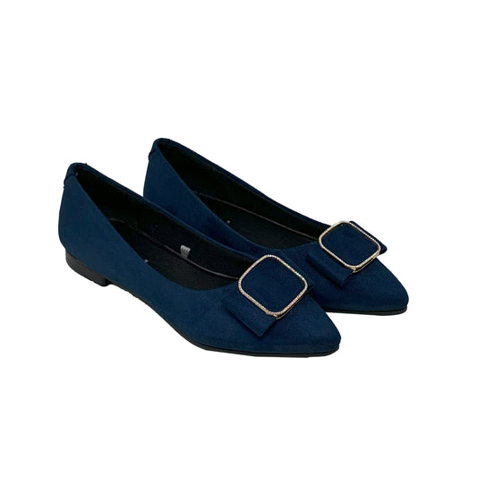 Midnight Grace Buckle Ballerinas - GlobalStep - shoes - 36